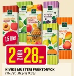 ÖoB Kiviks muster fruktdryck erbjuda