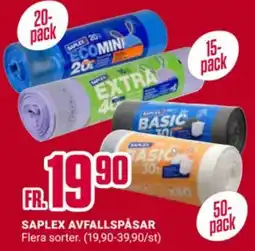 ÖoB Saplex avfallspåsar erbjuda