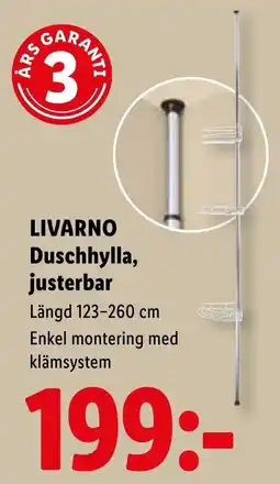 Lidl Livarno Duschhylla erbjuda