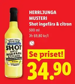 Lidl Herrljunga Musteri Shot ingefära & citron erbjuda