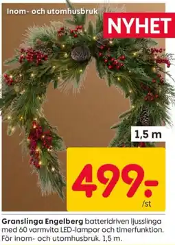 Rusta Granslinga Engelberg ljusslinga erbjuda