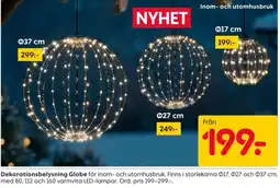 Rusta Dekorationsbelysning Globe erbjuda