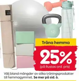 Rusta Rustas träningsprodukter erbjuda