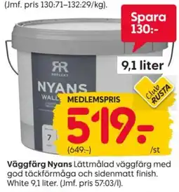 Rusta Reflekt Nyans Väggfärg erbjuda