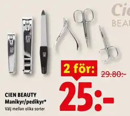 Lidl Cien beauty manikyr/pedikyr* erbjuda