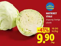 Lidl Matriket Vitkål erbjuda