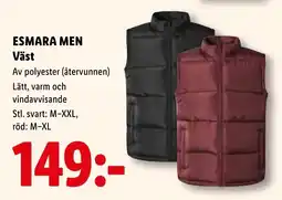 Lidl Esmara men väst erbjuda