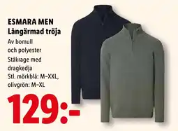 Lidl Esmara men långärmad tröja erbjuda