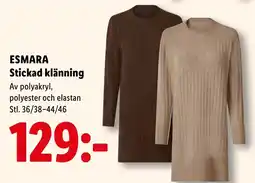 Lidl Esmara stickad klänning erbjuda