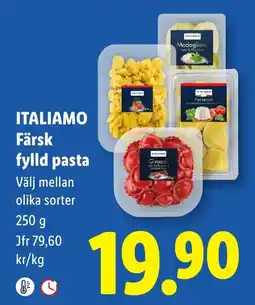 Lidl Italiamo färsk fylld pasta erbjuda