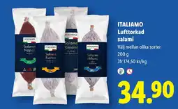 Lidl Italiamo lufttorkad salami erbjuda