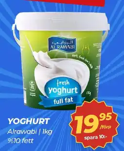 Matrix Butikerna Alrawabi yoghurt full fat erbjuda