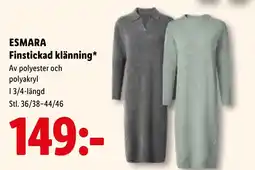 Lidl Esmara finstickad klänning erbjuda