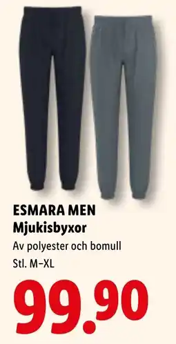 Lidl Esmara men mjukisbyxor erbjuda