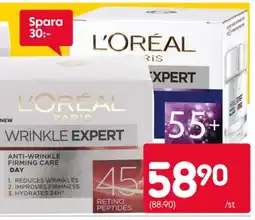 Rusta L'oréal paris wrinkle expert erbjuda