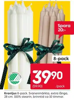 Rusta Kronljus 8-pack erbjuda