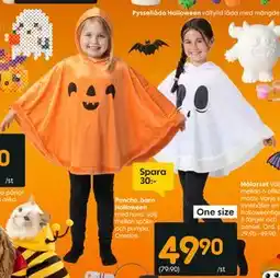 Rusta Poncho, barn Halloween erbjuda