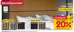 Rusta Akustikpaneler, Medlemspris erbjuda