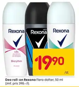 Rusta Deo roll-on Rexona erbjuda
