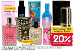 Rusta Parfym, Body Mist och After Shave erbjuda