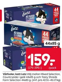 Rusta Våtfoder, katt Latz erbjuda