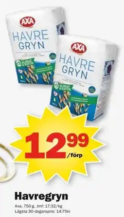 Pekås Havregryn erbjuda