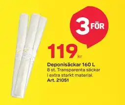 Byggmax Deponisäckar 160 L erbjuda