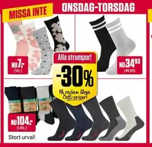 ÖoB Alla strumpor! erbjuda