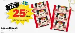 Pekås Bacon 3-pack, Medlemspris erbjuda