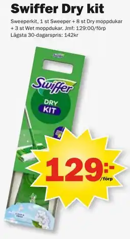 Pekås Swiffer Dry kit erbjuda