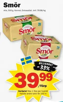 Pekås Smör, Medlemspris erbjuda
