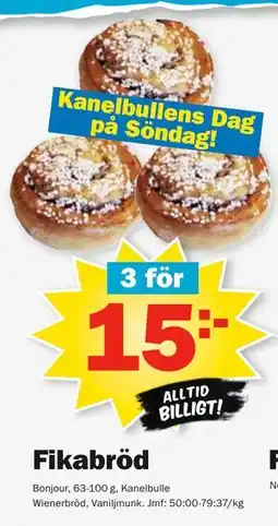 Pekås Fikabröd erbjuda