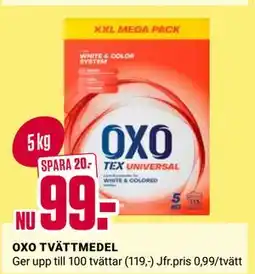 ÖoB OXO TVÄTTMEDEL erbjuda