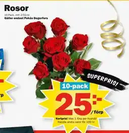 Pekås Rosor, Medlemspris erbjuda