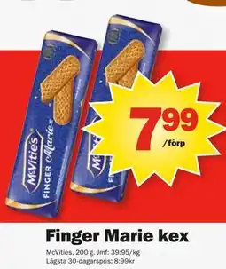 Pekås Finger Marie kex erbjuda