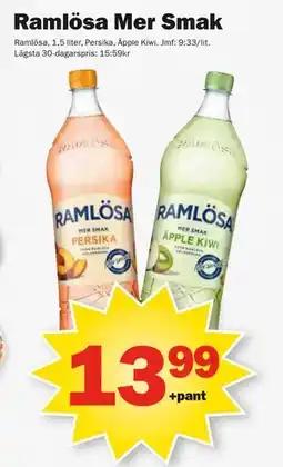 Pekås Ramlösa Mer Smak erbjuda