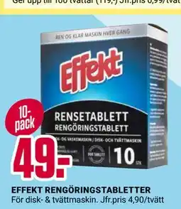 ÖoB EFFEKT RENGÖRINGSTABLETTER erbjuda