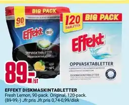 ÖoB EFFEKT DISKMASKINTABLETTER erbjuda