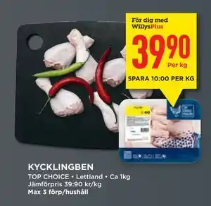 KYCKLINGBEN, Medlemspris