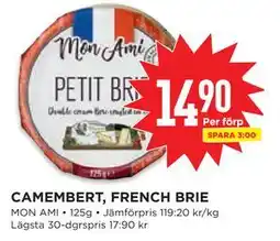 Willys CAMEMBERT, FRENCH BRIE erbjuda
