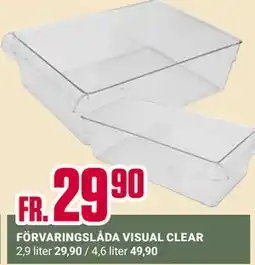 ÖoB FÖRVARINGSLÅDA VISUAL CLEAR erbjuda