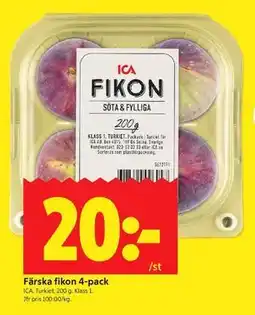 ICA Kvantum Färska fikon 4-pack erbjuda