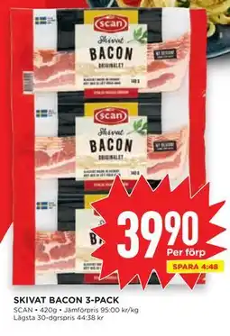 Willys Hemma SKIVAT BACON 3-PACK erbjuda