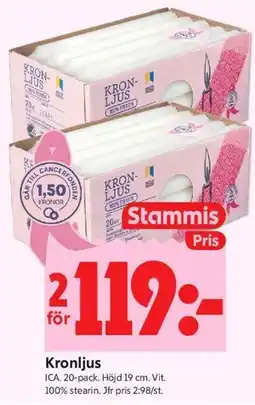 ICA Kvantum Kronljus, Medlemspris erbjuda