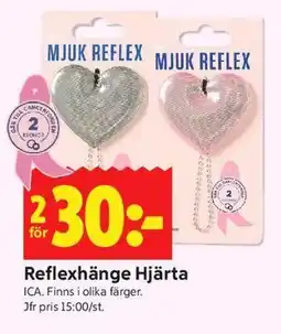 ICA Kvantum Reflexhänge Hjärta erbjuda