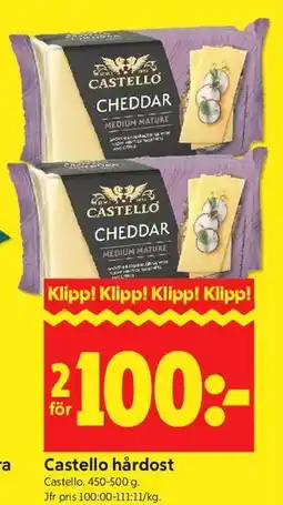 ICA Kvantum Castello hårdost erbjuda