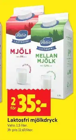 ICA Kvantum Laktosfri mjölkdryck erbjuda