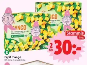 Fryst mango, Medlemspris