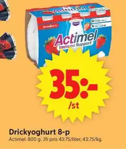 ICA Supermarket Drickyoghurt 8-p erbjuda