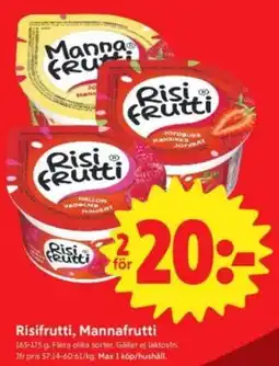 ICA Nära Risifrutti, Mannafrutti erbjuda